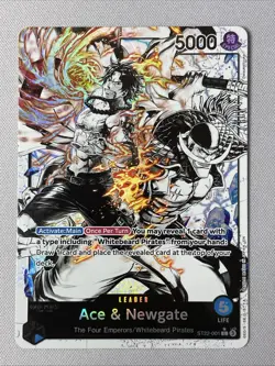 One Piece - Ace & Newgate ST22-001 NM - Alt Art Leader - Image 1