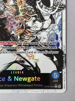 One Piece - Ace & Newgate ST22-001 NM - Alt Art Leader - Image 4