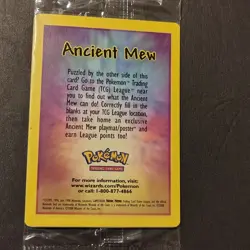SEALED Ancient Mew Pokemon New Movie Promo Double Holo Foil Rare 1999-2000 Card - Image 4