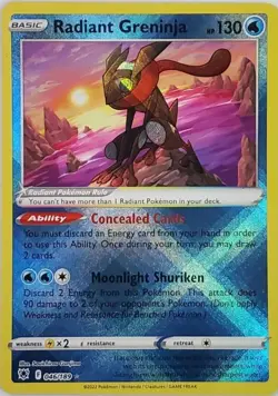 Pokemon Card - Radiant Greninja Astral Radiance 046/189 Holo - Image 1