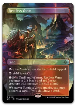 Restless Vents (Borderless) #351 (Foil) NM Lost Caverns of Ixalan LCI Magic MTG - Image 1