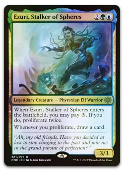 Ezuri, Stalker of Spheres #201 (Foil) NM Phyrexia All Will Be One ONE Magic MTG - Image 1