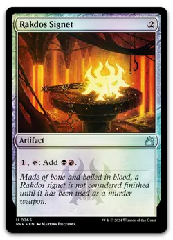Rakdos Signet #265 (Foil) (NM) Ravnica Remastered RVR Magic MTG - Image 1