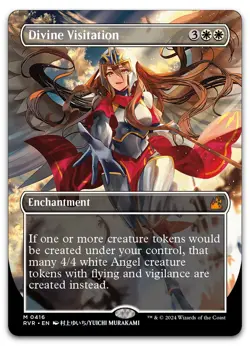 Divine Visitation (Anime Borderless) #416 (NM) Ravnica Remastered RVR Magic MTG - Image 1