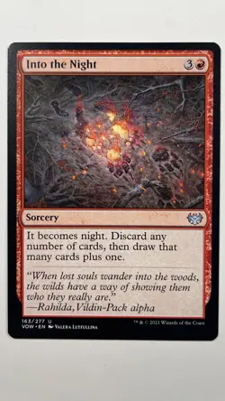 MTG Innistrad Crimson Vow Into the Night 163/277 Magic the Gathering - Image 1