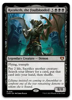 Razaketh, the Foulblooded #181 (NM) Commander Masters CMM Magic MTG - Image 1