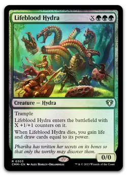Lifeblood Hydra #303 (Foil) (NM) Commander Masters CMM Magic MTG - Image 1