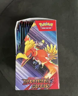 Pokemon Scarlet & Violet Destined Rivals Half Booster Box 18 Packs - Unsealed - Image 2