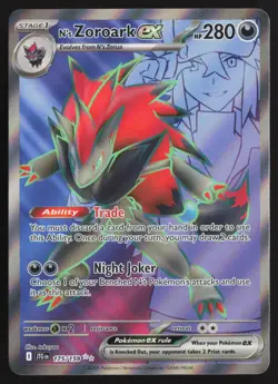 N's Zoroark ex 175/159 Ultra Rare Journey Together Pokemon Near Mint - Image 1