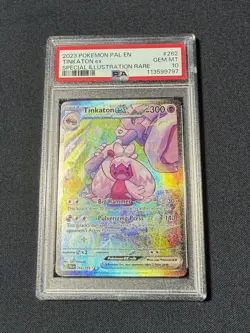 Pokemon 2023 SV Paldea Evolved Tinkaton EX #262/193 PSA 10 - Image 1