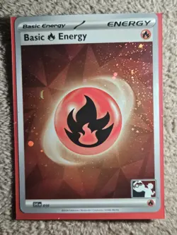 (4) Fire Energy - SVE 010 - Play! Pokemon Series 6 7 - Cosmo Holo - Image 2