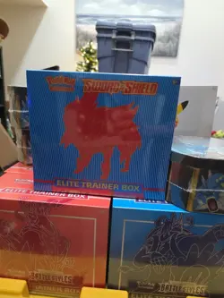 Pokemon TCG Sword & Shield Base Set Elite Trainer Box Zamazenta ETB Sealed - Image 1