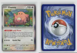 Chansey #113/165 Sv Scarlet & Violet 151 Holo Rare Pokemon TCG NM - Image 3