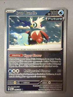 Pokemon TCG * Paradox Rift * 56/182 Iron Bundle REVERSE HOLO Uncommon * FRESH PK - Image 1