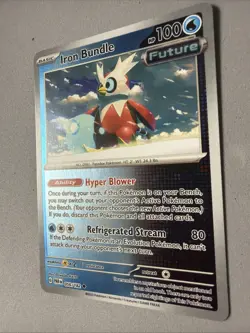 Pokemon TCG * Paradox Rift * 56/182 Iron Bundle REVERSE HOLO Uncommon * FRESH PK - Image 2
