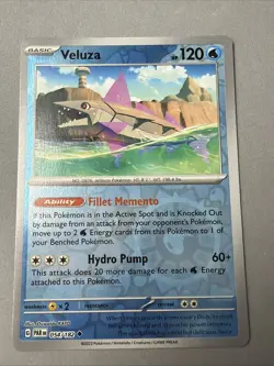 Pokemon TCG * Paradox Rift * 54/182 Veluza REVERSE HOLO Uncommon * FRESH PK - Image 1