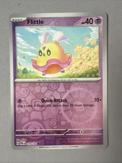 Pokemon TCG * Paradox Rift * 79/182 Flittle REVERSE HOLO Common * FRESH PK - Image 1