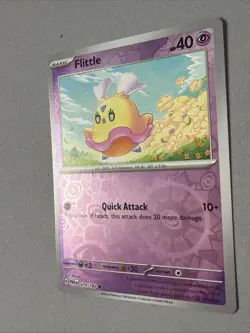 Pokemon TCG * Paradox Rift * 79/182 Flittle REVERSE HOLO Common * FRESH PK - Image 2