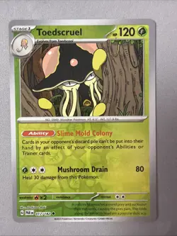 Pokemon TCG * Paradox Rift * 17/182 Toedscruel REVERSE HOLO Uncommon * FRESH PK - Image 1