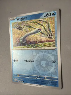 Pokemon TCG * Paradox Rift * 52/182 Wiglett REVERSE HOLO Common * FRESH PK - Image 2