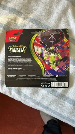 1x Pokemon Mega Evolution Perfect Order 3-Pack Triple Blister (Chikorita Promo) - Image 2