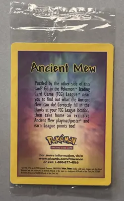 Pokemon TCG Ancient Mew Sealed Movie Promo 2000 - Image 1