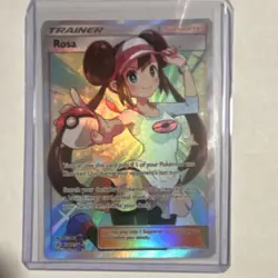 Pokemon Rosa Full Art Supporter Ultra Rare Holo 236/236 SM Cosmic Eclipse TCG - Image 1