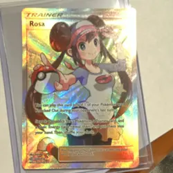 Pokemon Rosa Full Art Supporter Ultra Rare Holo 236/236 SM Cosmic Eclipse TCG - Image 2