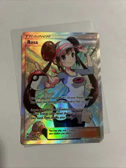 Pokemon Rosa Full Art Supporter Ultra Rare Holo 236/236 SM Cosmic Eclipse TCG - Image 4