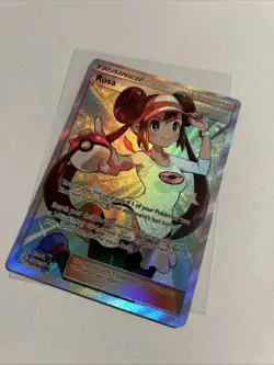 Pokemon Rosa Full Art Supporter Ultra Rare Holo 236/236 SM Cosmic Eclipse TCG - Image 5