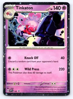 Tinkaton (Cosmo Holo) 140 Holo Promo Scarlet & Violet Promo Pokemon Near Mint - Image 1