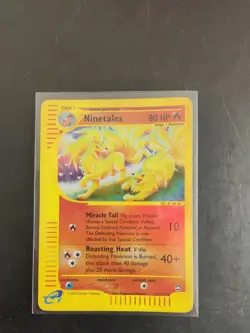 Pokemon Aquapolis Ninetales H19/H32 Holoreverse Rare e-Reader 2002 Near Mint - Image 1