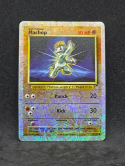 Pokemon Legendary Collection Machop 79/110 Reverse Holo (LP) - Image 1