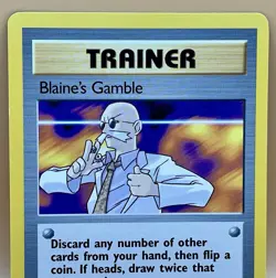 Blaine’s Gamble 121/132 – Gym Heroes Trainer Common - NM - WOTC 2000 Pokemon TCG - Image 2