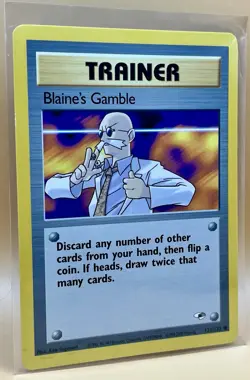 Blaine’s Gamble 121/132 – Gym Heroes Trainer Common - NM - WOTC 2000 Pokemon TCG - Image 5