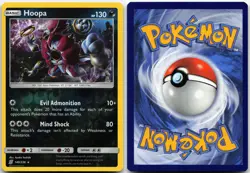 HOOPA 140/236 HOLO RARE UNIFIED MINDS POKEMON REVERSE HOLO LP - Image 3