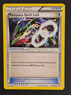 RAYQUAZA SPIRIT LINK 87/108 UC ROARING SKIES POKEMON NM/M 2015 - Image 1
