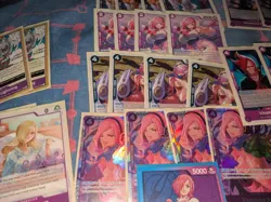 One Piece CCG Vinsmoke Reiju Full Deck Purple/blue - Image 5