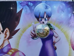 Piece Bulma Dragon Ball card rare Collector carte goodies monnaie coin - Image 1