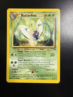 Butterfree 19/75 Non Holo Rare Neo Discovery Pokemon Card - Image 1