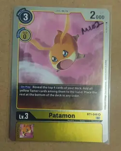 Digimon Card Game BT1-048 R Patamon NM - Image 1