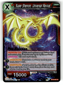 Super Shenron, Universal Revival BT16 Foil Realm of the Gods Pre-Release Cards L - Image 1