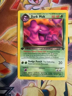 1st Edition Dark Muk 41/82 - Team Rocket - Pokemon Card - Near Mint (NM) - Image 1
