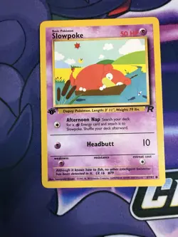 Pokemon Slowpoke 1st Edition Team Rocket 67/82 Common WOTC Vintage Card - Image 1