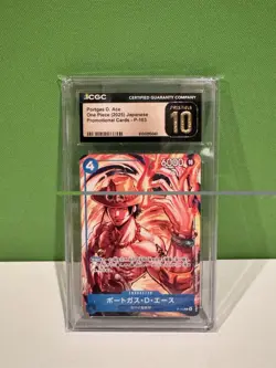 Portgas.D.Ace CGC 10 Pristine P-103 One Piece Promotion Cards - Image 1