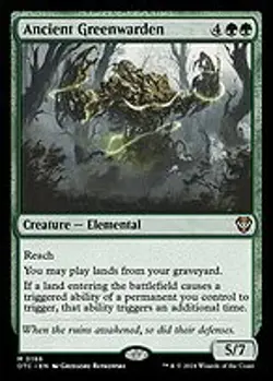 Ancient Greenwarden (OTC-186) - mythic Near Mint - Image 1