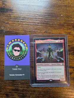 Electro, Assulting Battery Spider Man Magic The Gathering RARE MTG - Image 1