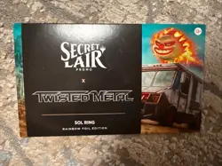 SECRET LAIR x Twisted Metal Sol Ring Rainbow Foil Promo NEW! Magic The Gathering - Image 1