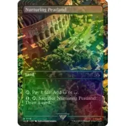Foil Nurturing Peatland (borderless) M/NM MTG Universes Beyond: Assassin's Creed - Image 1