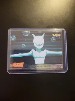 #27 STEALING POKEMON Topps Pokemon Card Mewtwo Strikes Back HOLO FOIL - Image 1